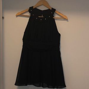 Dressy Halter Top (with gold/silver rhinestones)